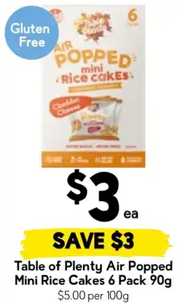 Drakes Table of Plenty Air Popped Mini Rice Cakes offer
