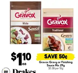 Drakes Gravox Gravy or Finishing Sauce Mix offer