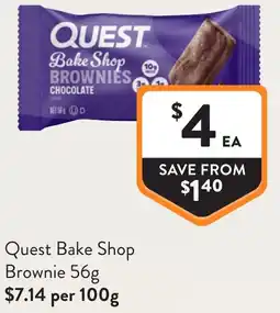 Foodworks Quest Bake Shop Brownie offer