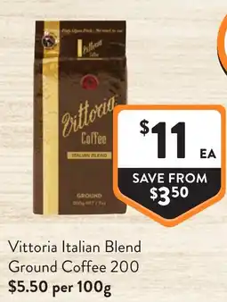 Foodworks Vittoria Italian Blend Ground Coffee offer