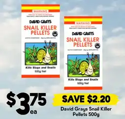 Drakes David Grays Snail Killer Pellets offer