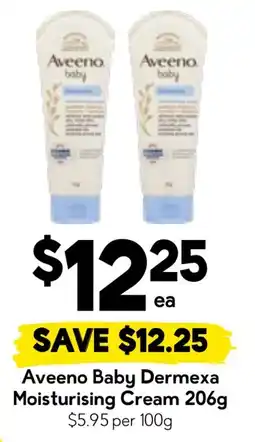 Drakes Aveeno Baby Dermexa Moisturising Cream offer