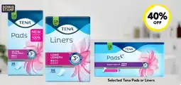 Drakes Selected Tena Pads or Liners offer