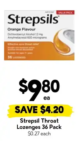 Drakes Strepsils Throat Lozenges offer
