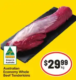 IGA Australian Economy Whole Beef Tenderloins offer