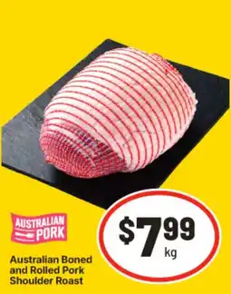 IGA Australian Boned and Rolled Pork Shoulder Roast offer