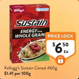 Foodworks Kellogg's Sustain Cereal offer