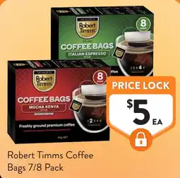 Foodworks Robert Timms Coffee Bags offer