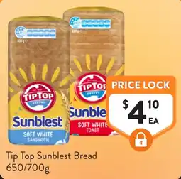 Foodworks Tip Top Sunblest Bread offer