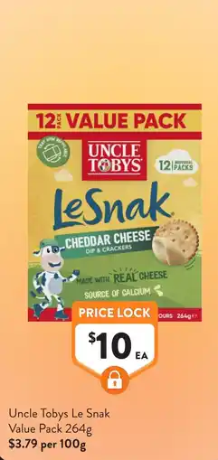 Foodworks Uncle Tobys Le Snak offer