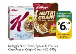 Foodworks Kellogg's Nutri-Grain, Special K offer