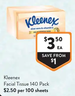 Foodworks Kleenex Facial Tissue offer