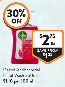 Foodworks Dettol Antibacterial Hand Wash offer