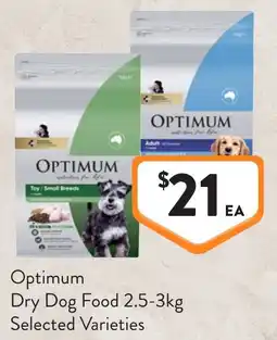 Foodworks Optimum Dry Dog Food Selected Varieties offer