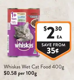 Foodworks Whiskas Wet Cat Food offer