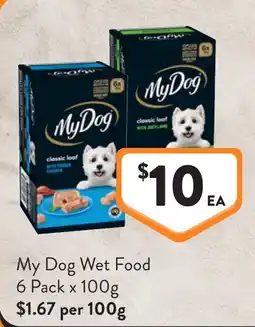 Foodworks My Dog Wet Food offer
