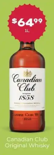 Thirsty Camel Canadian Club Original Whisky offer