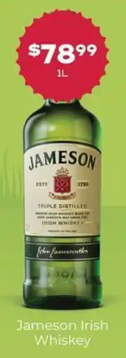 Thirsty Camel Jameson Irish Whiskey offer