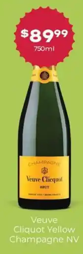 Thirsty Camel Veuve Clicquot Yellow Champagne NV offer