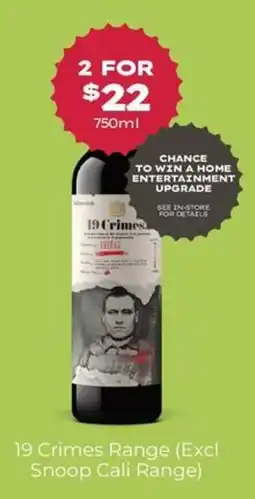 Thirsty Camel 19 Crimes offer