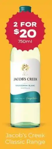 Thirsty Camel Jacob's Creek Sauvignon Blanc offer