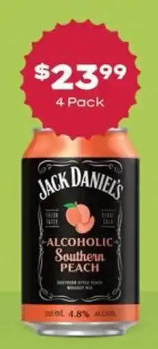 Thirsty Camel Jack Daniel's Alcoholic Southern Peach offer