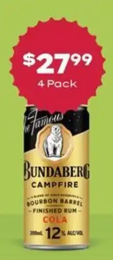 Thirsty Camel Bundaberg Campfire Cola offer