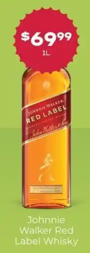 Thirsty Camel Johnnie Walker Red Label Whisky offer