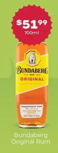 Thirsty Camel Bundaberg Original Rum offer