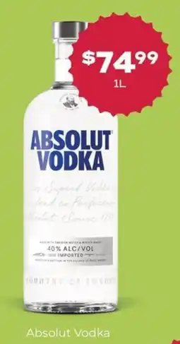 Thirsty Camel Absolut Vodka offer