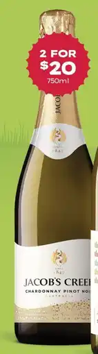 Thirsty Camel Jacob's Creek Chardonnay Pinot Noir offer