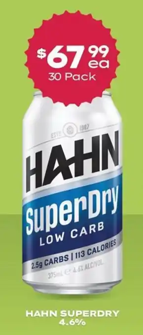 Hahn SuperDry Low Carb