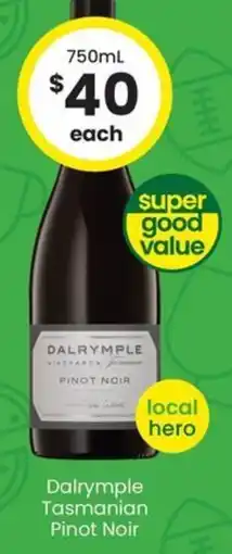 The Bottle O Dalrymple Tasmanian Pinot Noir offer