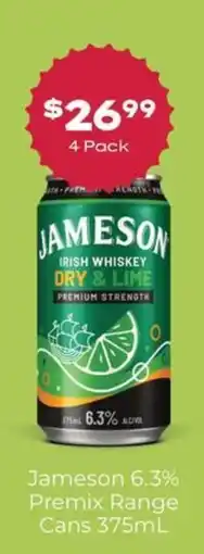 Thirsty Camel Jameson Irish Whiskey Dry & Lime offer