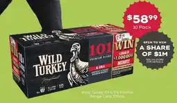 Thirsty Camel Wild Turkey 101 6.5% Premix Range Cans offer