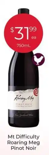 Porters Mt Difficulty Roaring Meg Pinot Noir offer