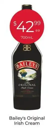 Porters Bailey's Original Irish Cream offer