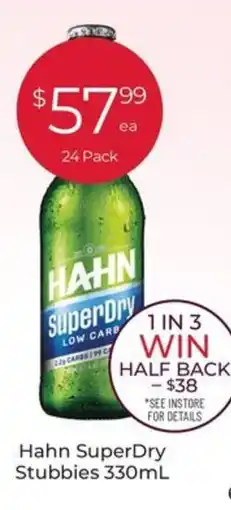 Porters Hahn SuperDry Stubbies offer