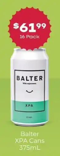 Thirsty Camel Balter XPA Cans offer