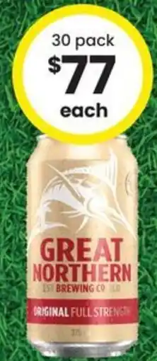 The Bottle O Great Northern Original Full Strength offer
