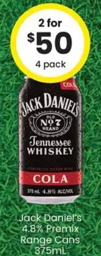 The Bottle O Jack Daniel's Tennessee Whiskey Cola offer