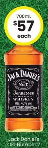 The Bottle O Jack Daniel's Old Number 7 offer