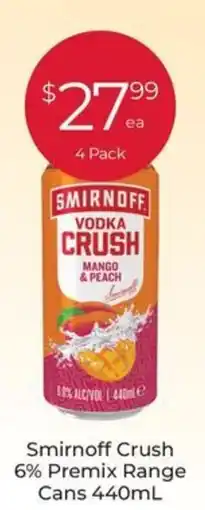 Porters Smirnoff Crush offer