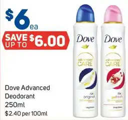 Foodland Dove Advanced Deodorant offer