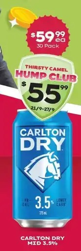 Thirsty Camel Carlton Dry Mid 3.5% offer