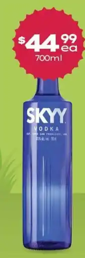 Thirsty Camel Skyy Vodka offer