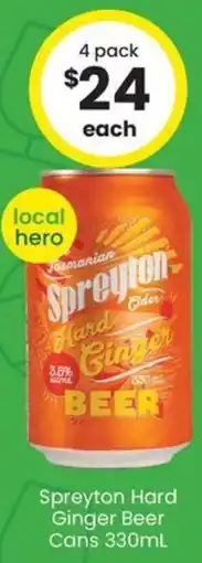 The Bottle O Spreyton Hard Ginger Beer offer