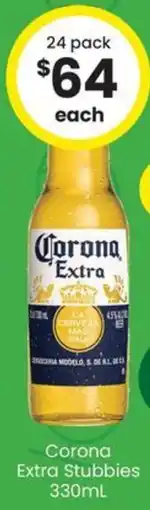 The Bottle O Corona Extra Stubbies offer