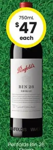 The Bottle O Penfolds Bin 28 Shiraz offer
