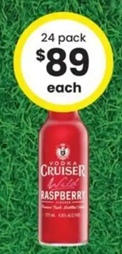 The Bottle O Vodka Cruiser Wild Raspberry offer